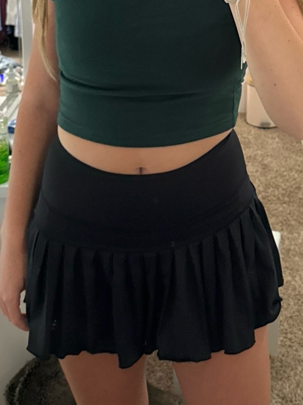 Gold hinge look-alike skirt